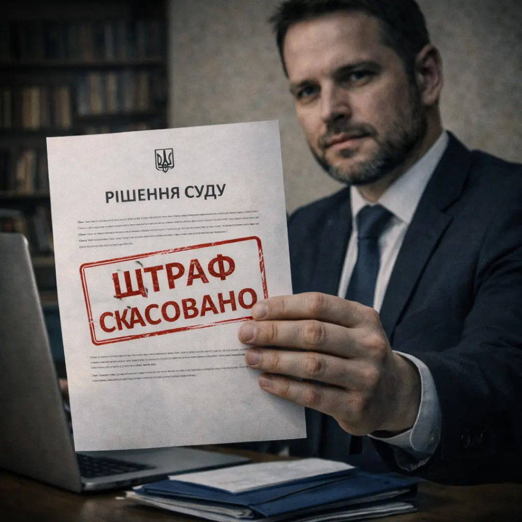 Штраф в 17000 грн скасовано