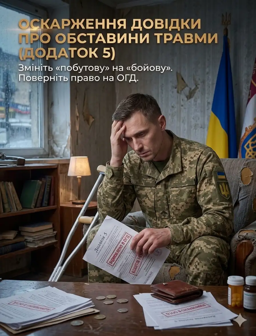 ОДГ для військовий оскарження відмови